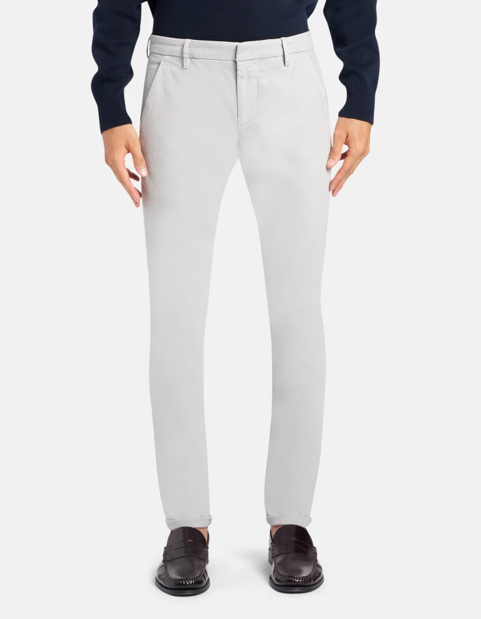 Pantaloni Gaubert slim in gabardina mano calda