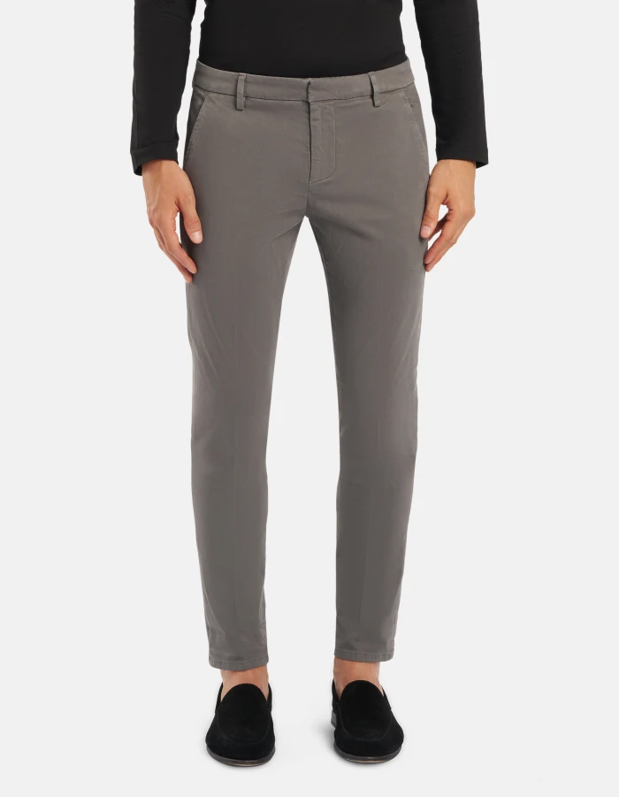 Pantaloni Gaubert slim in gabardina mano calda