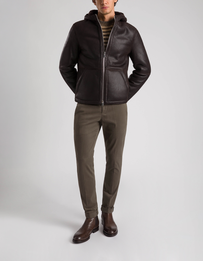 Gaubert slim-fit trousers in warm hand gabardine