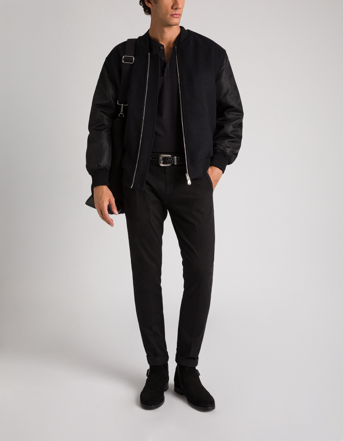 Gaubert slim-fit trousers in warm hand gabardine