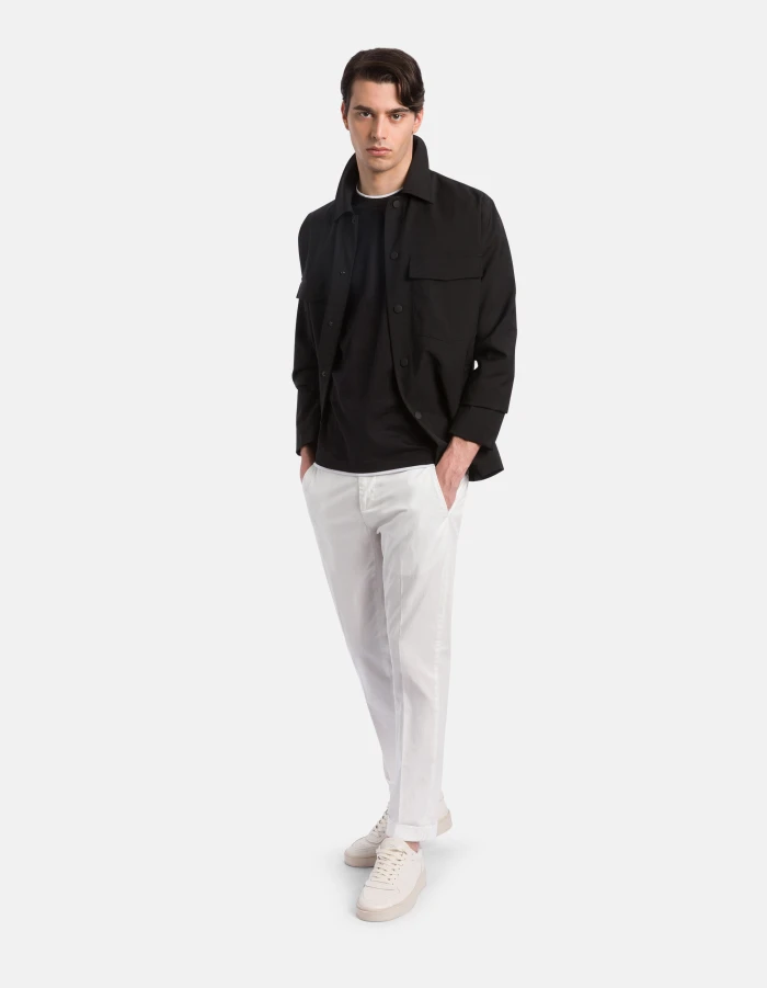 Gaubert slim-fit lightweight gabardine trousers