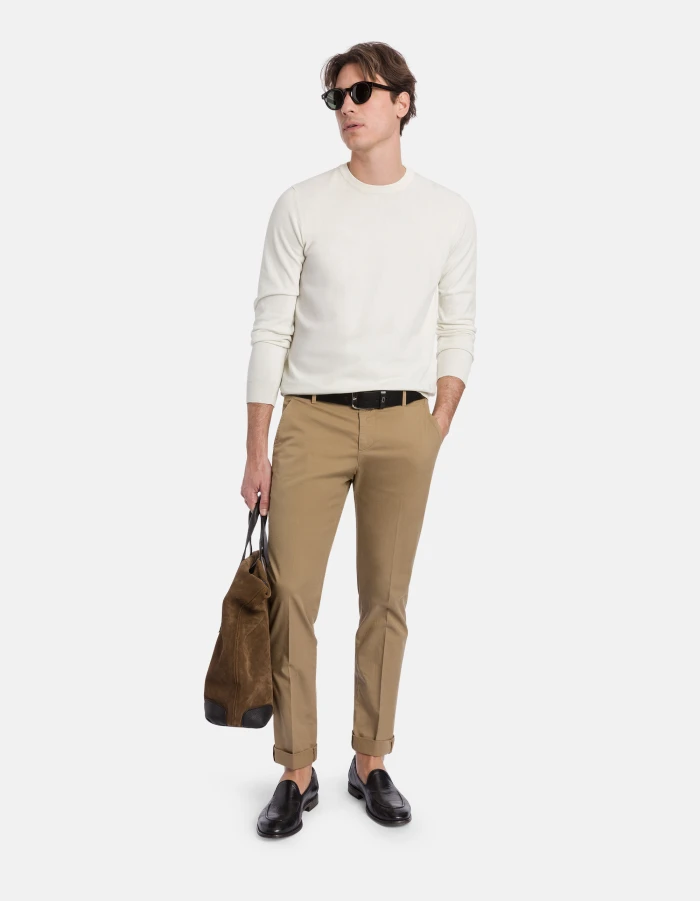 Gaubert slim-fit lightweight gabardine trousers