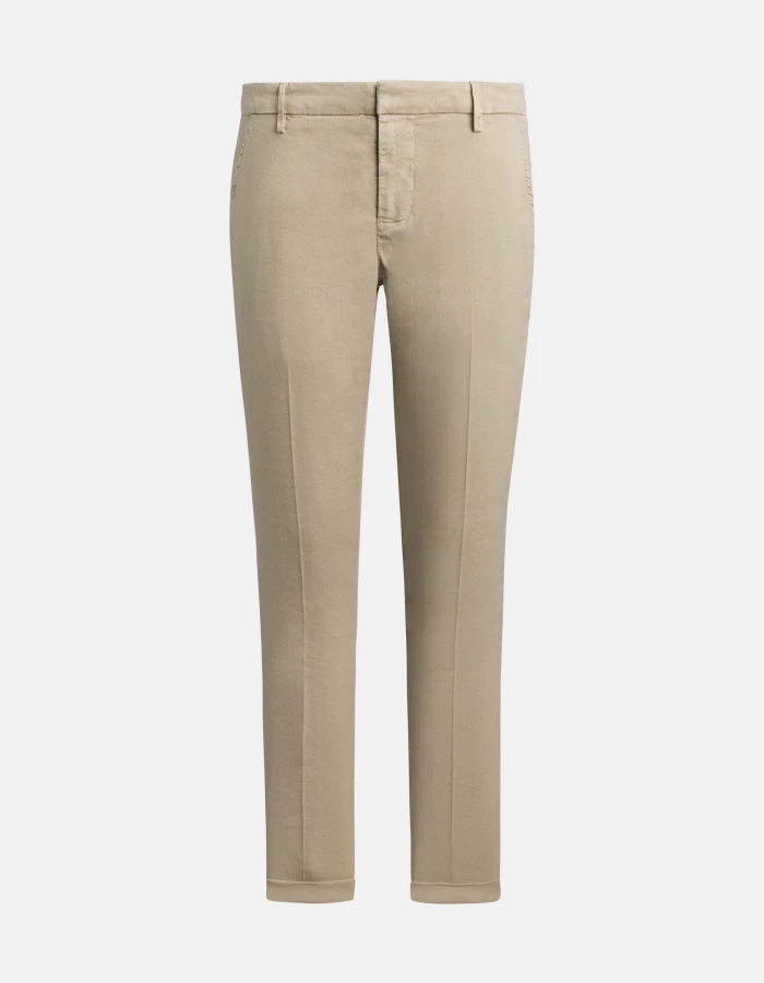 Gaubert slim-fit trousers in linen and lyocell
