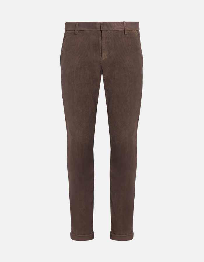 Gaubert slim-fit trousers in stretch velvet