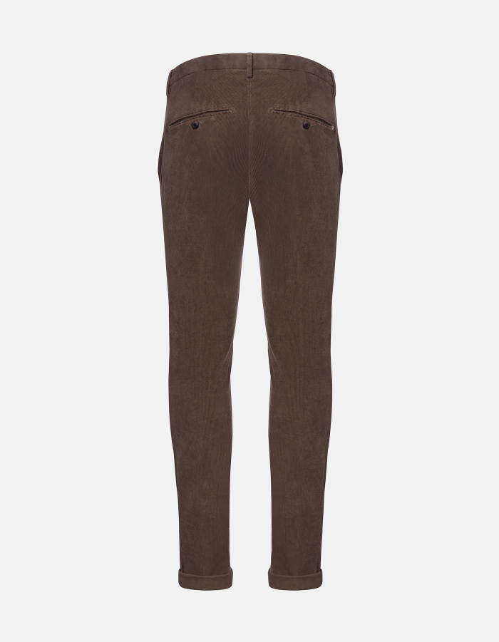 Gaubert slim-fit trousers in stretch velvet