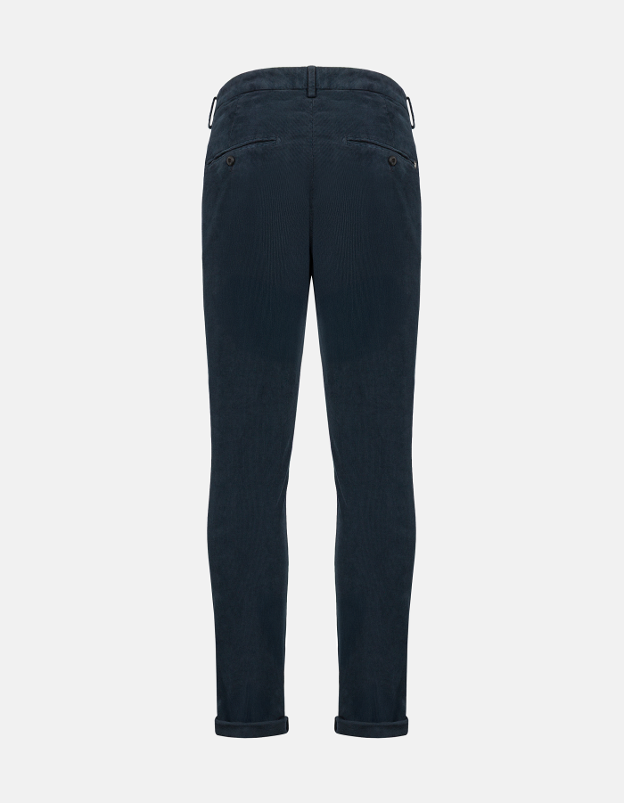 Gaubert slim-fit trousers in stretch velvet