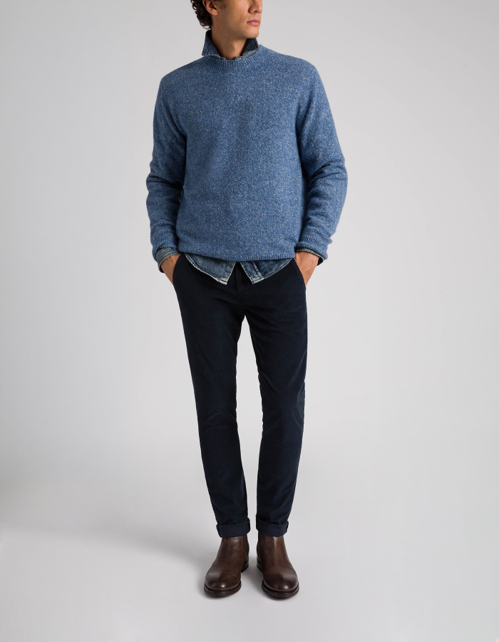 Gaubert slim-fit trousers in stretch velvet