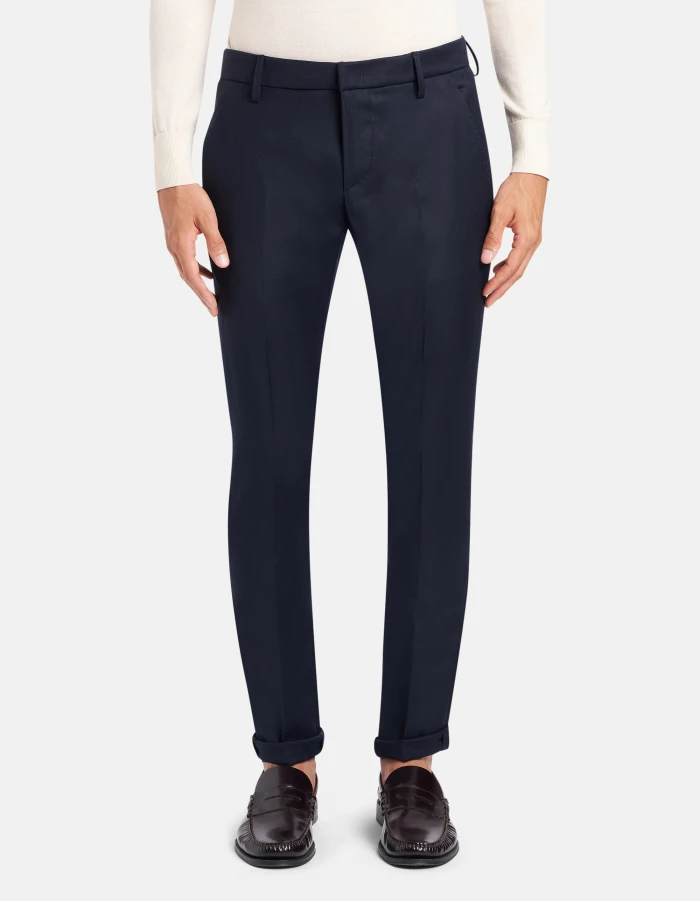 Pantaloni Gaubert slim in flanella