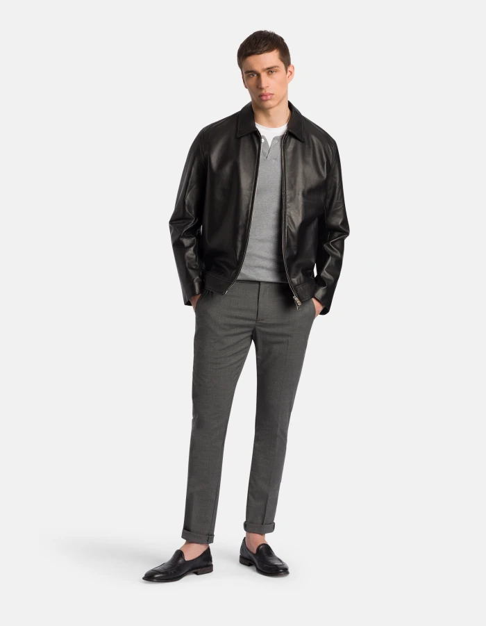 Gaubert slim-fit trousers in wool weave