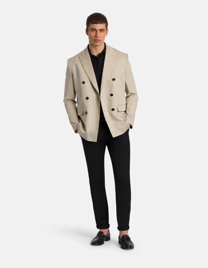 Gaubert slim-fit trousers in wool weave