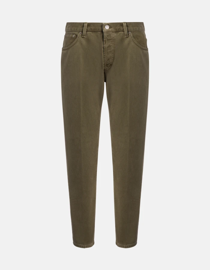 Brighton carrot-cut jeans in non-stretch bull denim