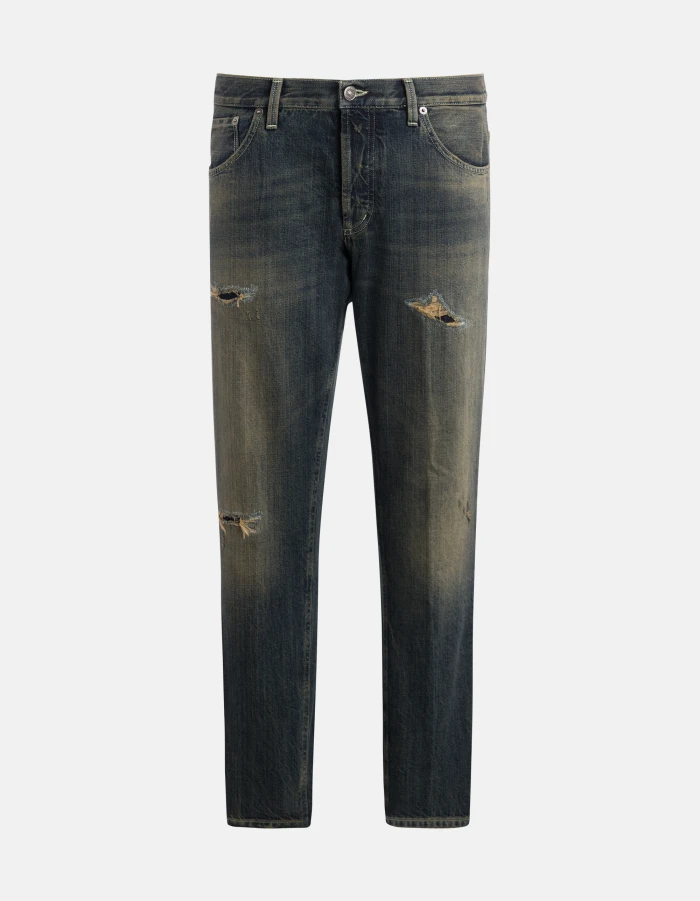 Brighton carrot-cut jeans in rigid denim