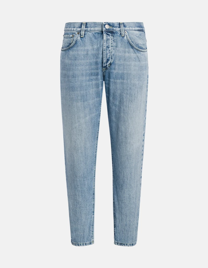 Brighton carrot-cut jeans in recycled rigid denim