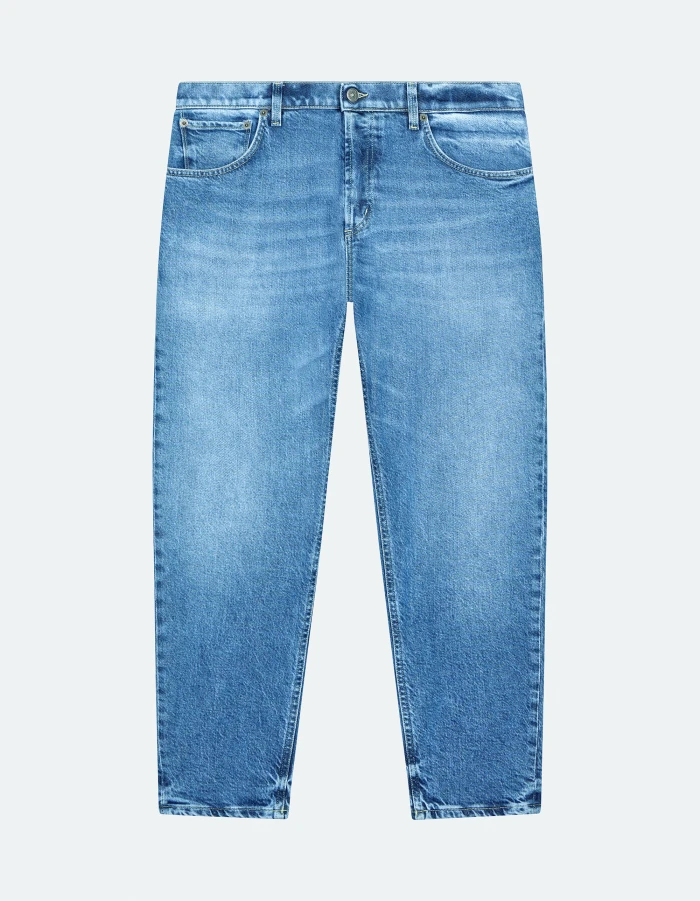 Jeans Brighton carrot in denim stretch cotone e lyocell