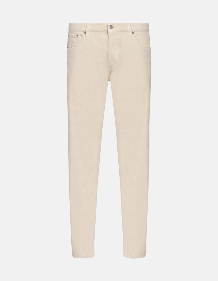 Brighton carrot-fit trousers in stretch velvet