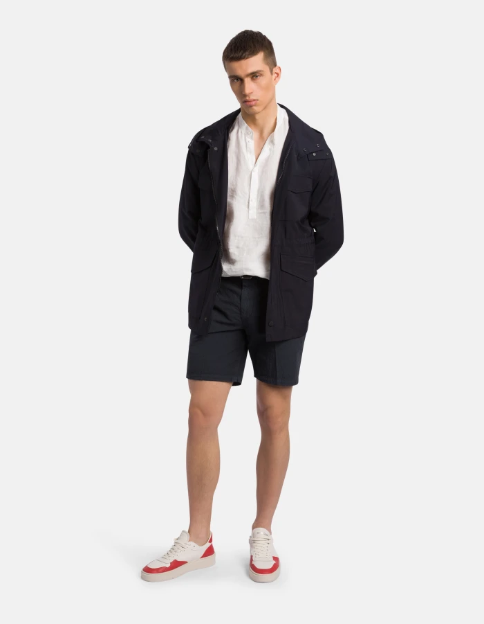 Bermuda Manheim regular in cotone mosso