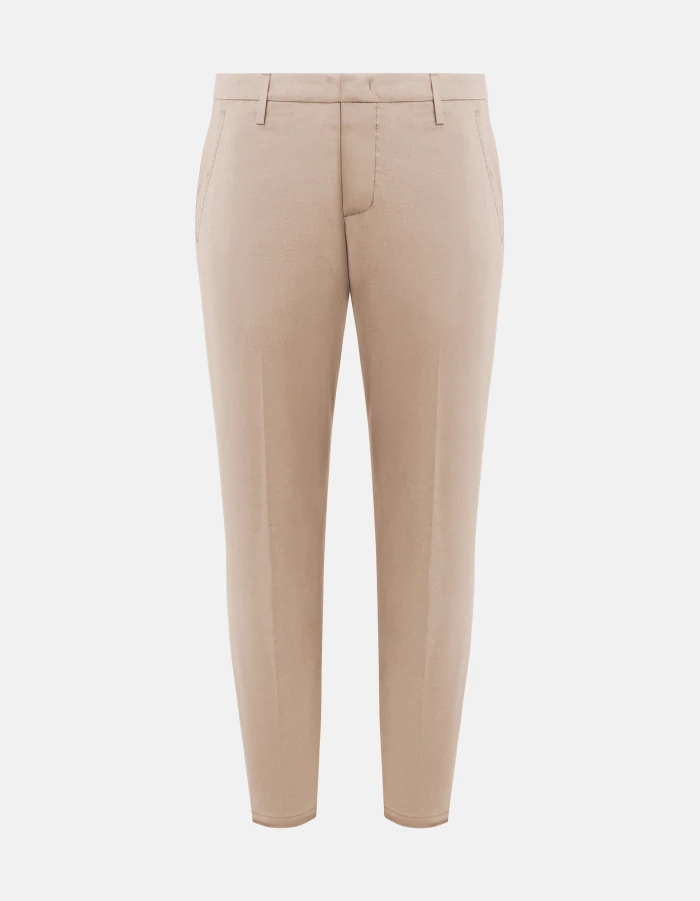 Alfredo slim-fit trousers in compact gabardine