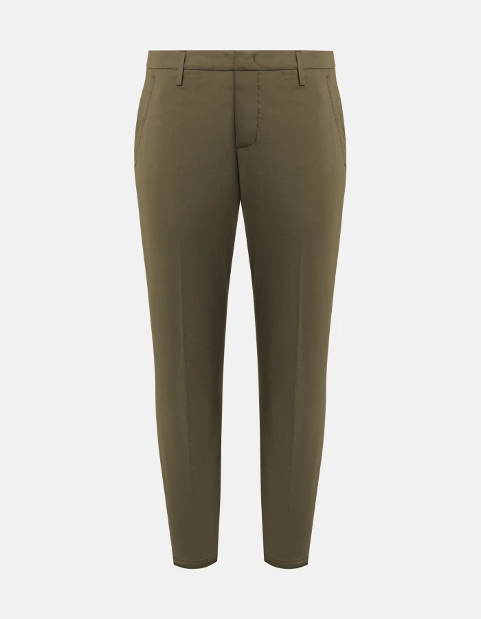 Alfredo slim-fit trousers in compact gabardine