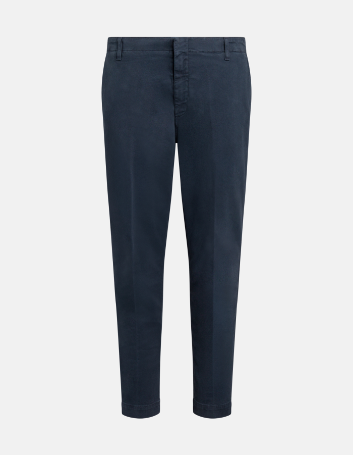 Zyan carrot trousers in bull denim cotton and lyocell