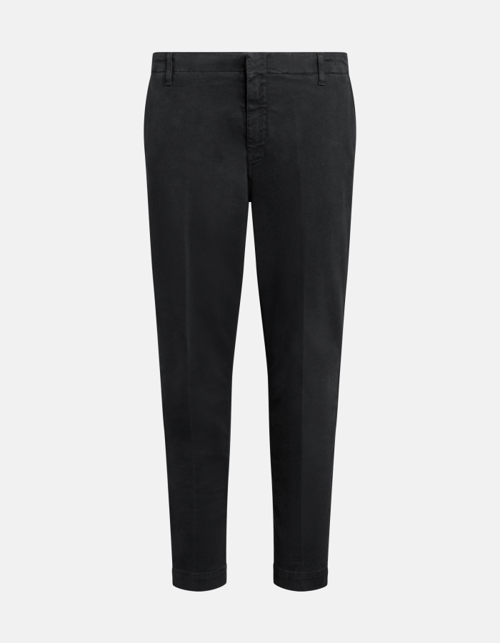 Zyan carrot trousers in bull denim cotton and lyocell