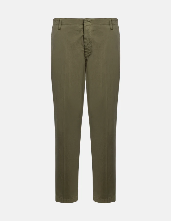 Zyan carrot-cut trousers in lightweight gabardine