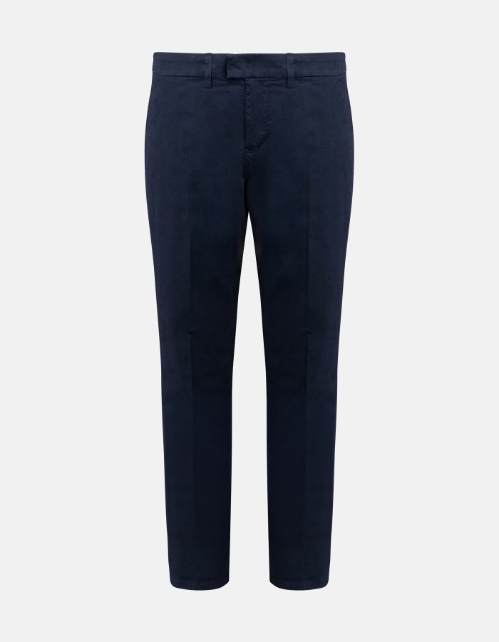 Pantaloni Pablo regular in gabardina mano calda