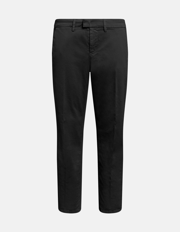 Hose Pablo in normaler Passform aus Gabardine mit warmer Haptik