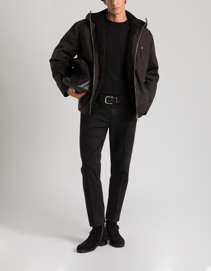 Pablo regular-fit trousers in warm-feel gabardine