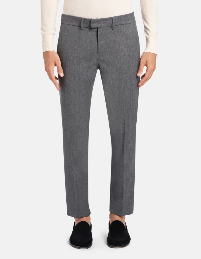 Pantaloni Pablo regular in gabardina misto lana