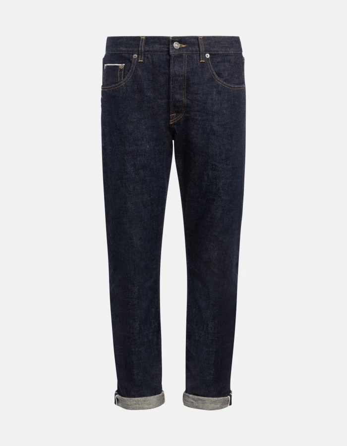 Regular-Fit-Jeans Icon aus Rigid Denim mit Webkante