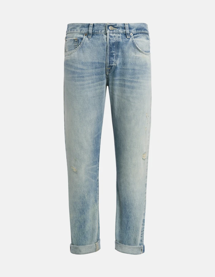 Regular-Fit-Jeans Icon aus Rigid Denim mit Webkante