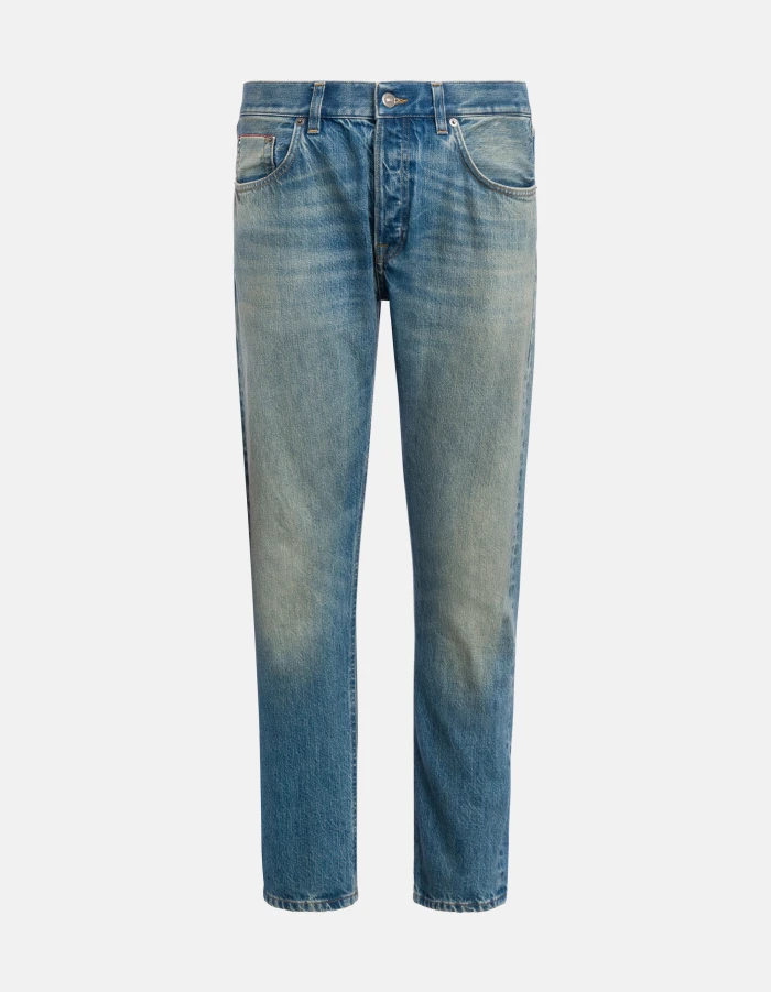 Icon regular-fit jeans in selvedge rigid denim