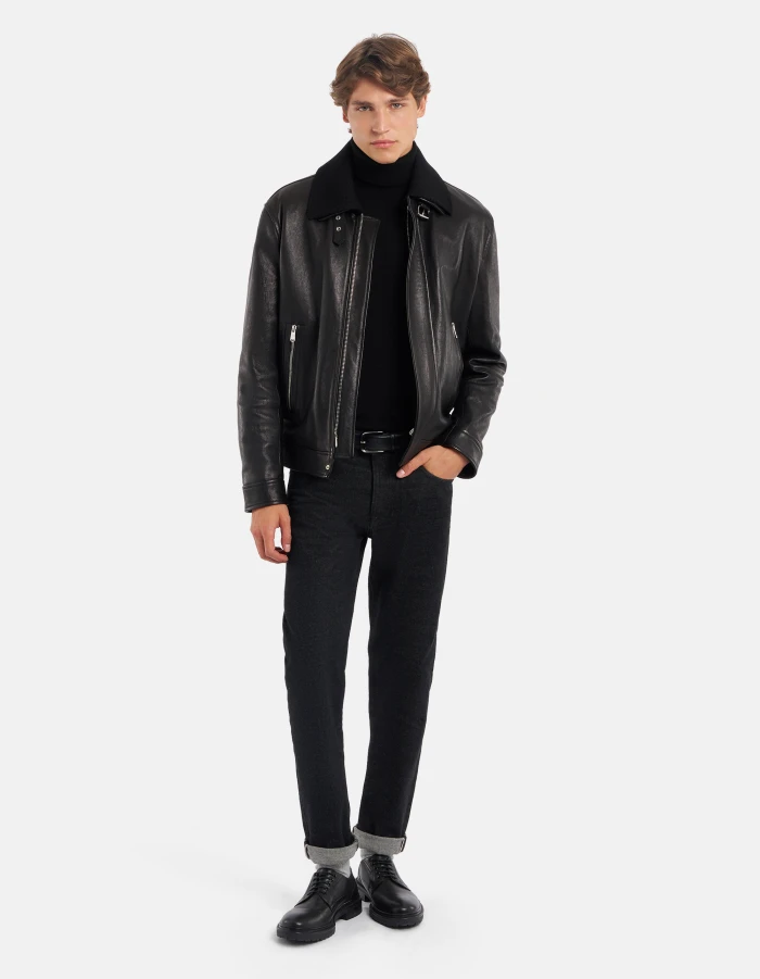 Jeans Icon regular in denim fisso cimosato