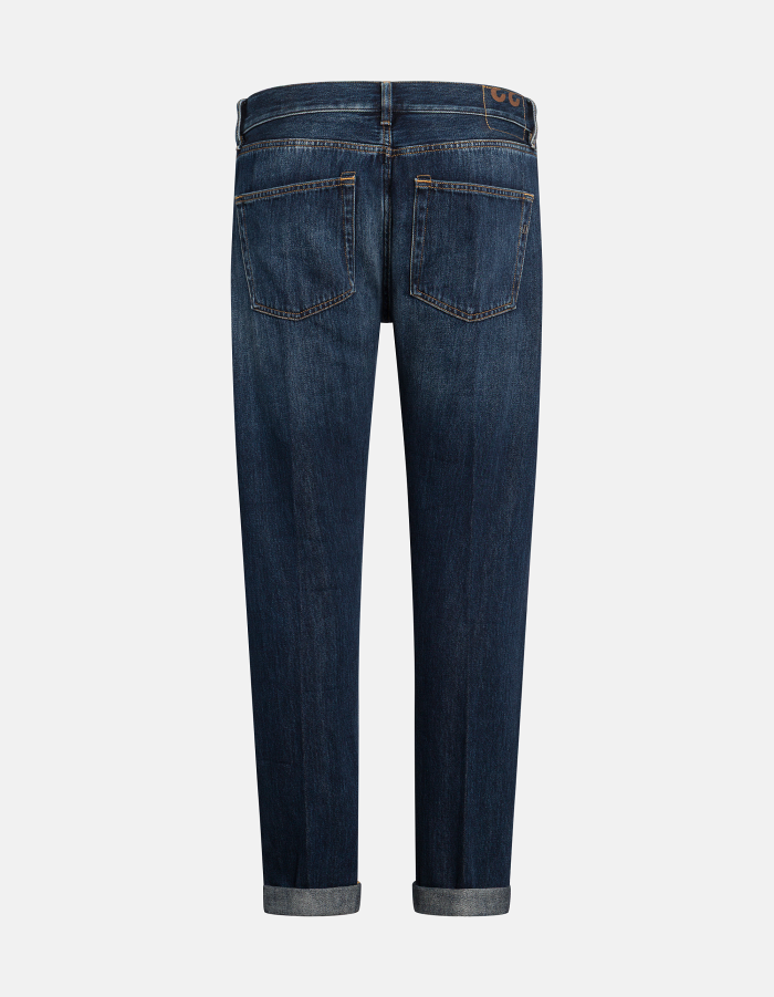 Icon slim-fit jeans in rigid denim made from cotton and lyocell