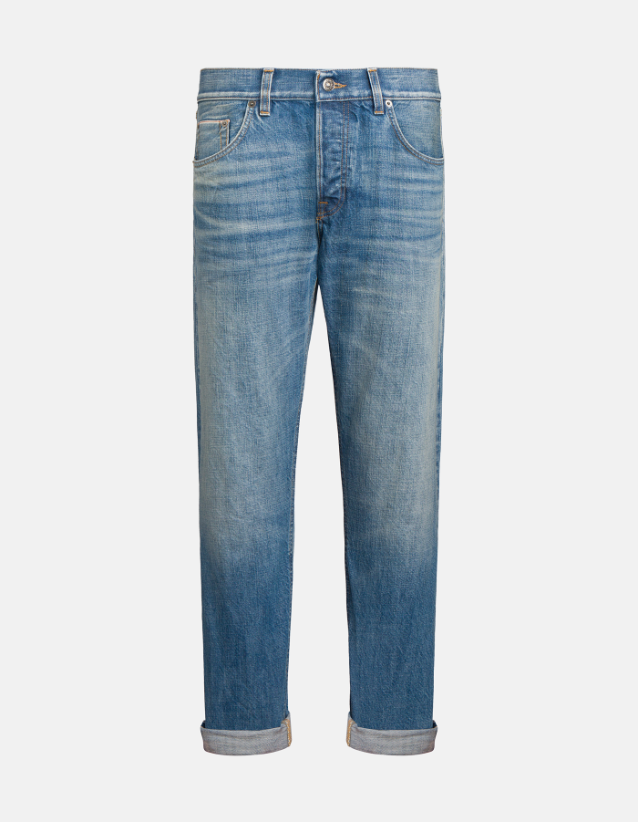 Icon slim-fit jeans in rigid selvedge denim