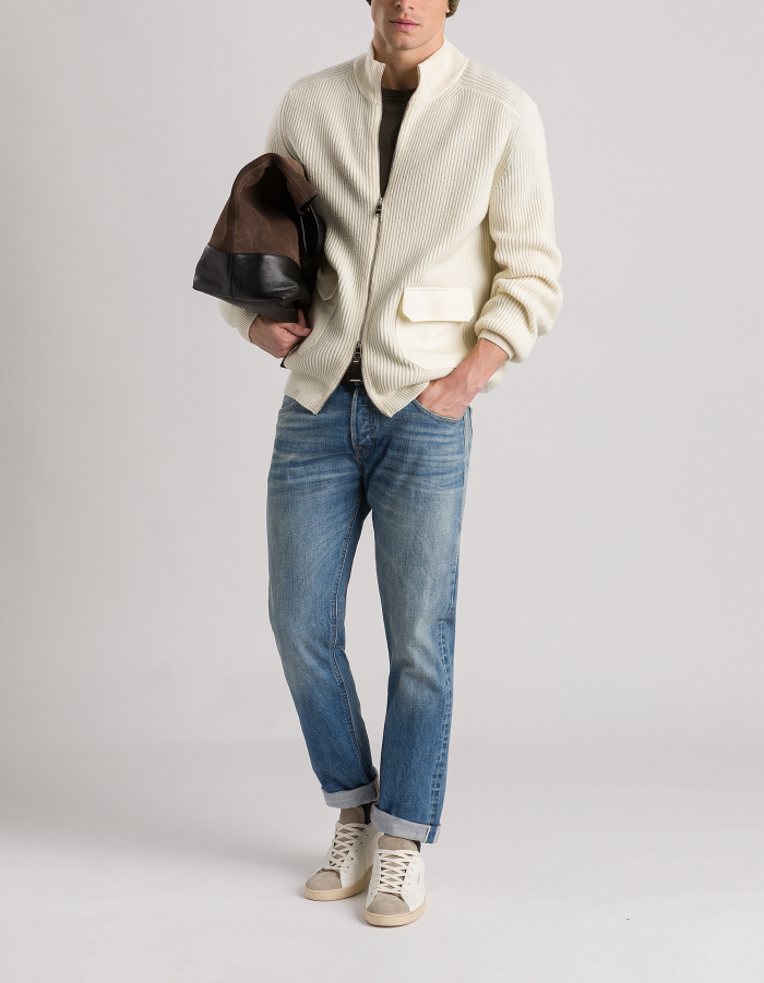 Icon slim-fit jeans in rigid selvedge denim