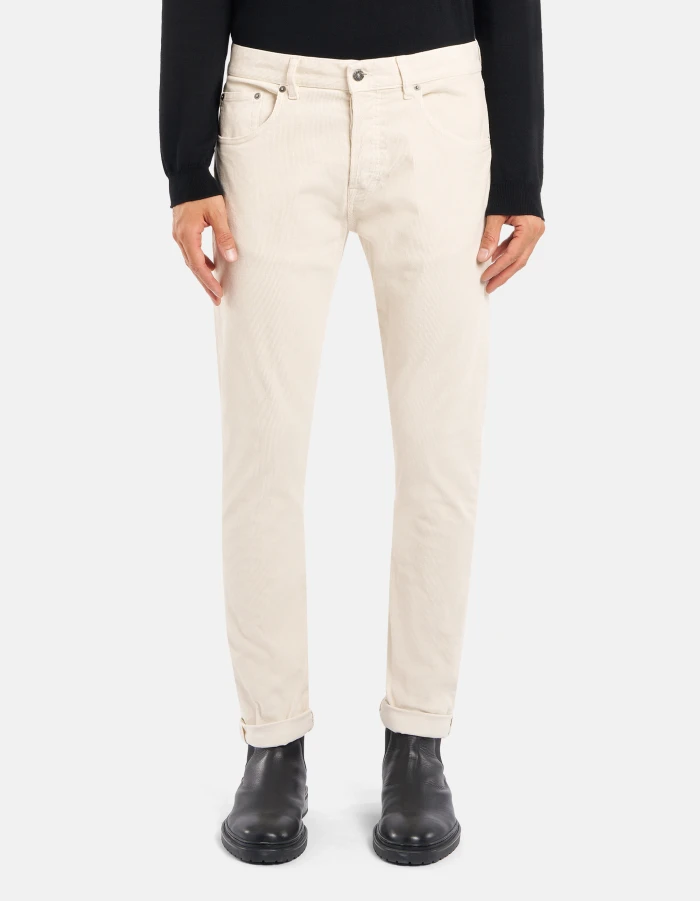 Pantaloni Icon regular in velluto a coste