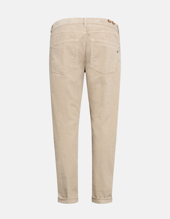 Icon slim-fit trousers in stretch velvet