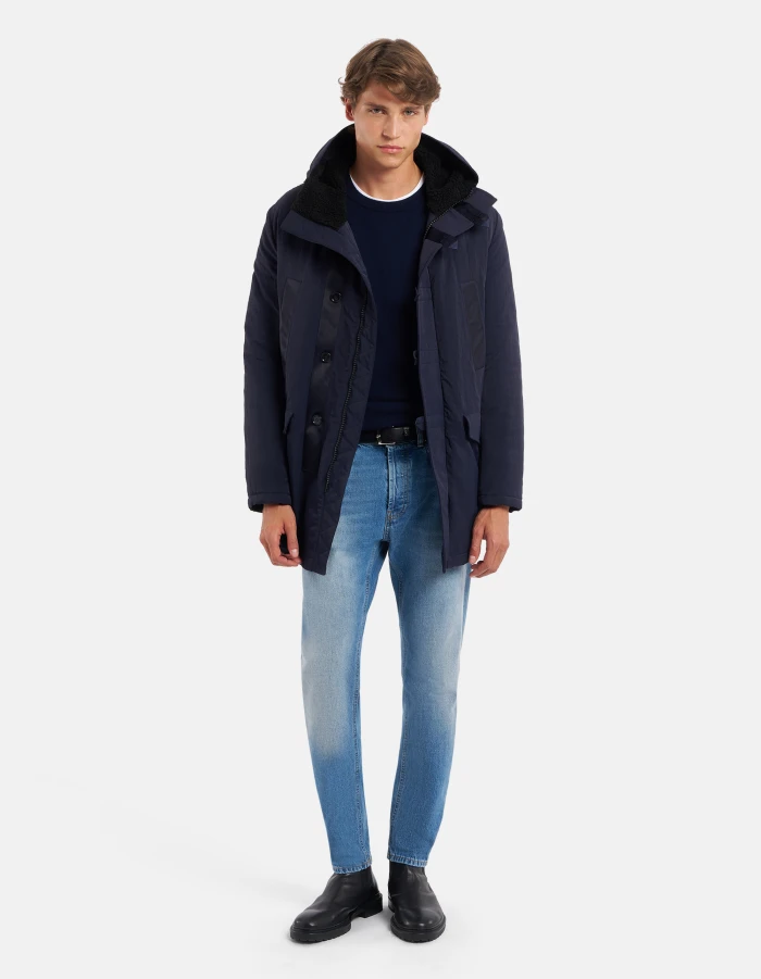 Jeans Dian carrot in denim fisso