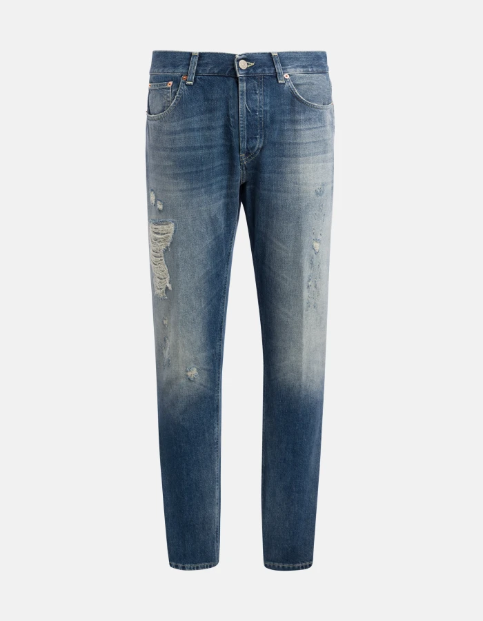 Dian carrot-cut jeans in rigid denim