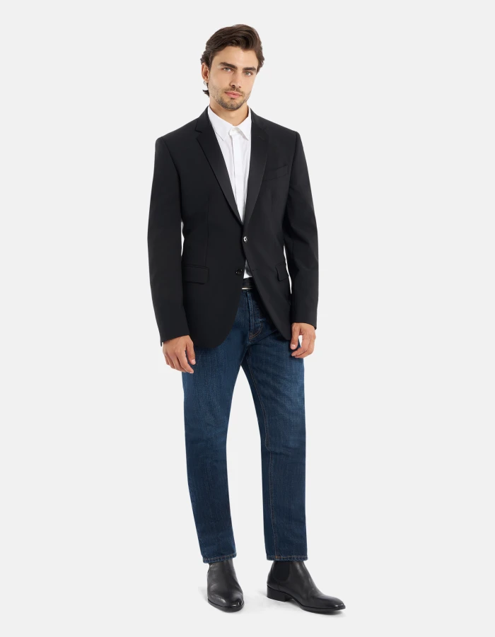 Jeans Dian carrot in denim fisso