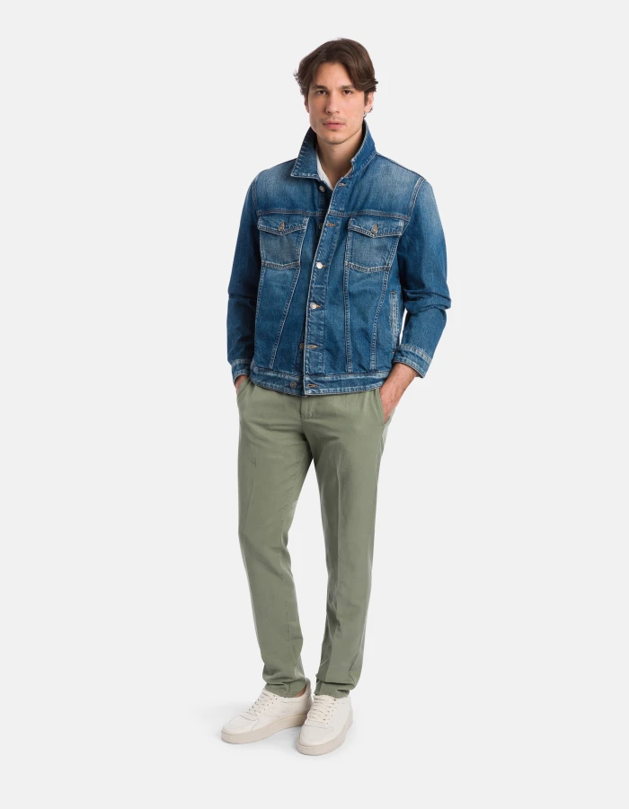 Ral regular-fit trousers in linen and lyocell
