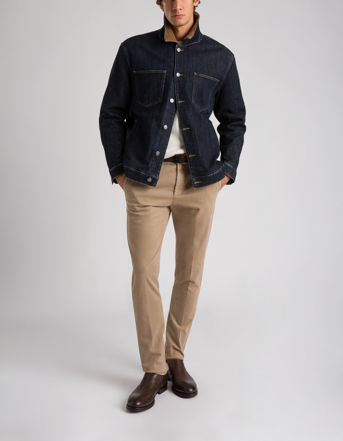 Ral regular-fit trousers in warm hand gabardine