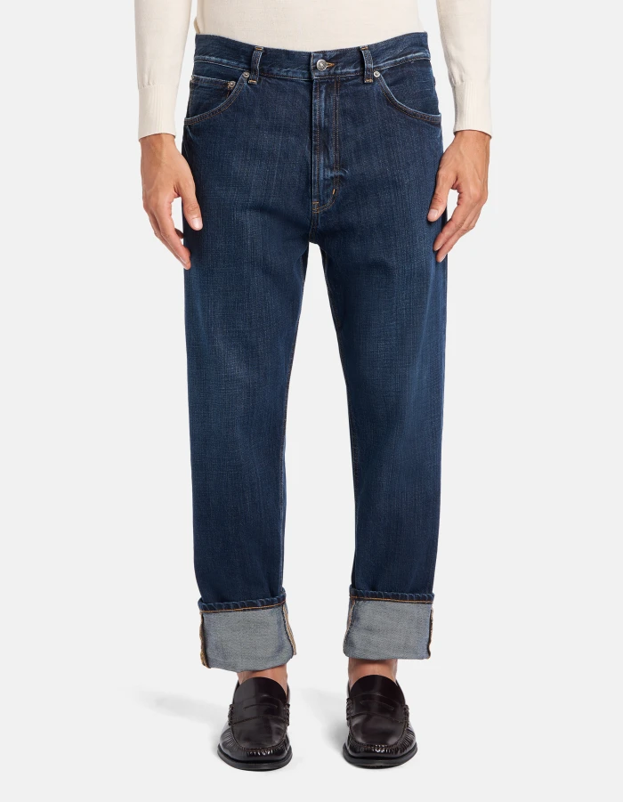 Jeans Paco loose in denim fisso