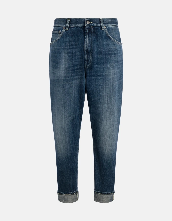 Paco loose-fit jeans in rigid denim