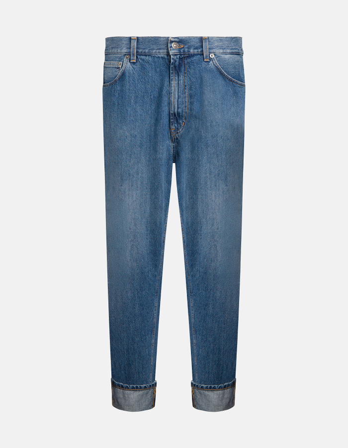 Paco loose-fit jeans in rigid denim