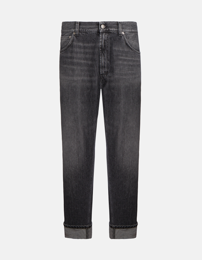 Paco loose-fit jeans in recycled rigid denim