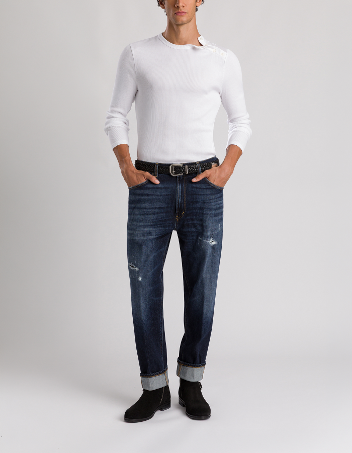 Paco loose-fit jeans in stretch denim