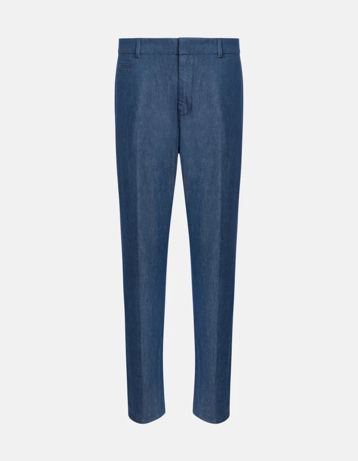 Joe carrot-cut trousers in rigid denim