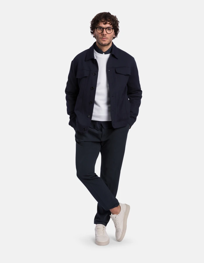 Yuri joggers in textured cotton